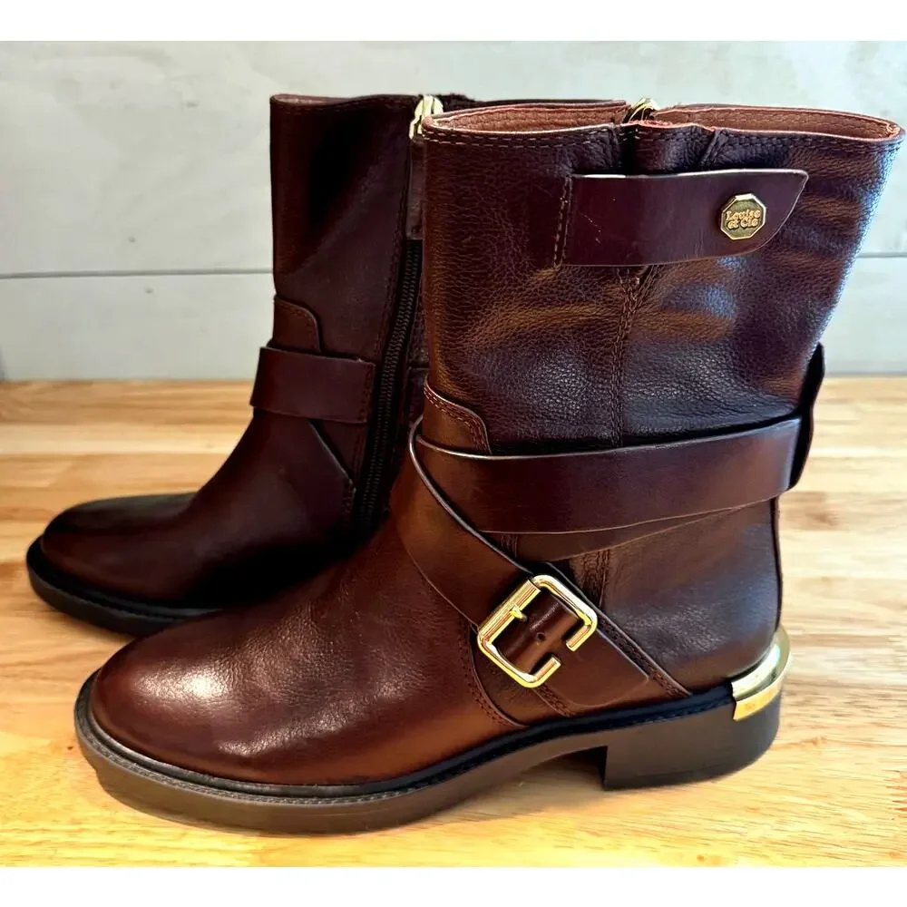 NIB Louise et Cie Women's Lo-Tandy Boots Burnt Oak Size 7